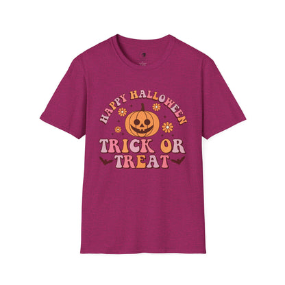 Happy Halloween! Trick or Treat - Unisex Softstyle Shirt for the Soft Spookster