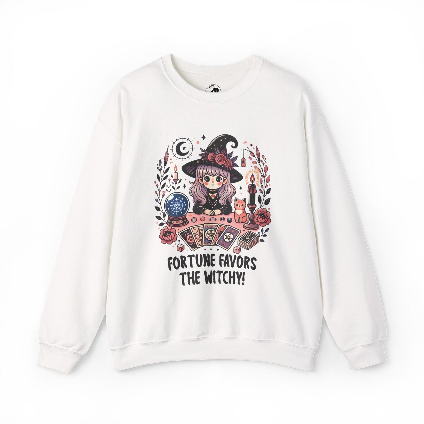 Fortune Favors The Witchy - Unisex Crewneck Sweatshirt