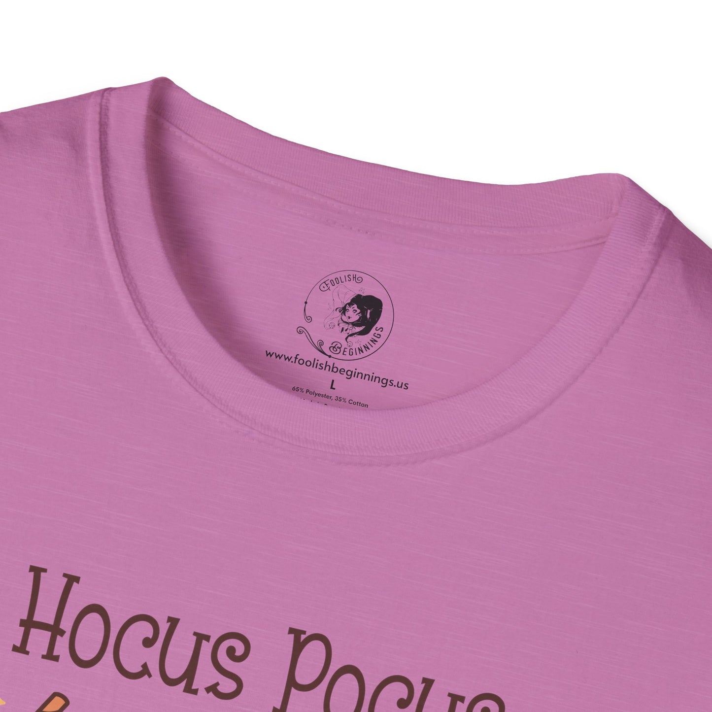 Hocus Pocus I Need COFFEE To Focus - Unisex Softstyle Shirt for the Soft Spookster
