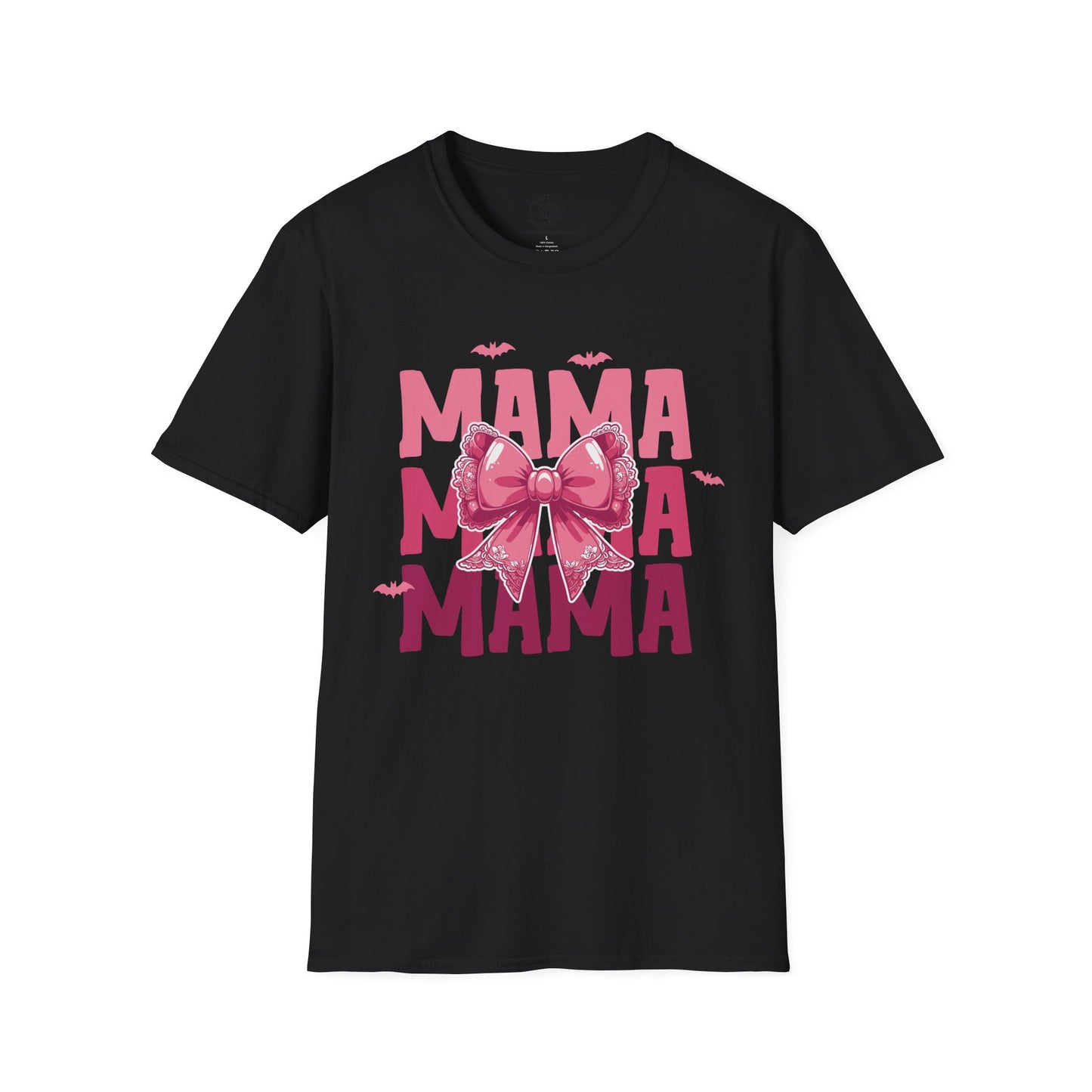 Mama with Pink Bow - Mama Dearest Collection Unisex Softstyle Shirt