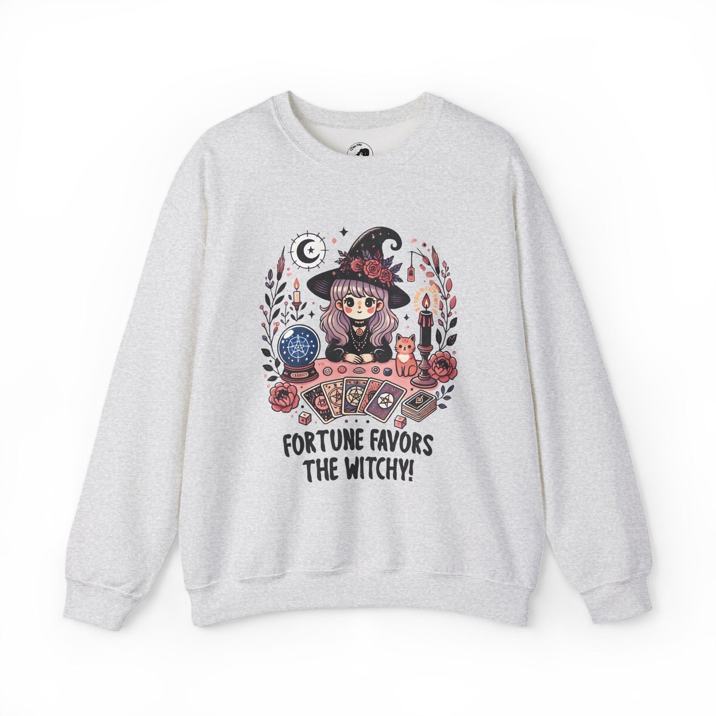Fortune Favors The Witchy - Unisex Crewneck Sweatshirt