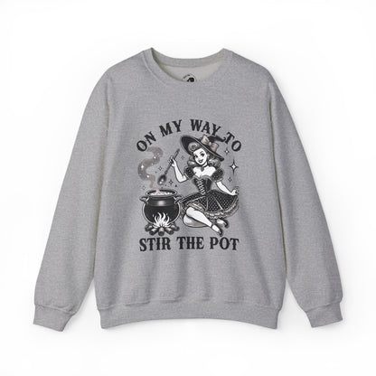 On My Way To Stir The Pot - Unisex Crewneck Sweatshirt