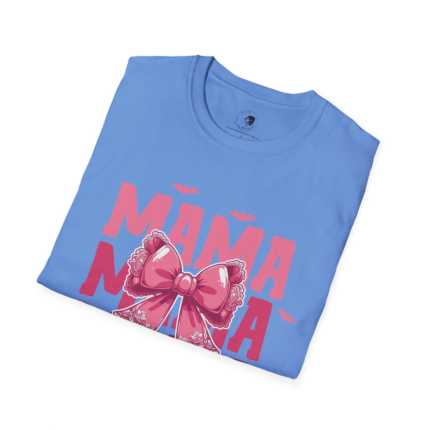 Mama with Pink Bow - Mama Dearest Collection Unisex Softstyle Shirt