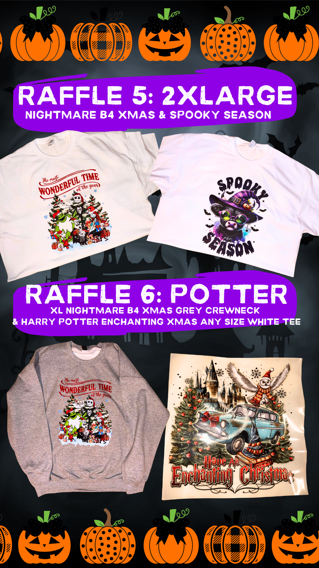 $2 RAFFLE HALLOWEEN TEES