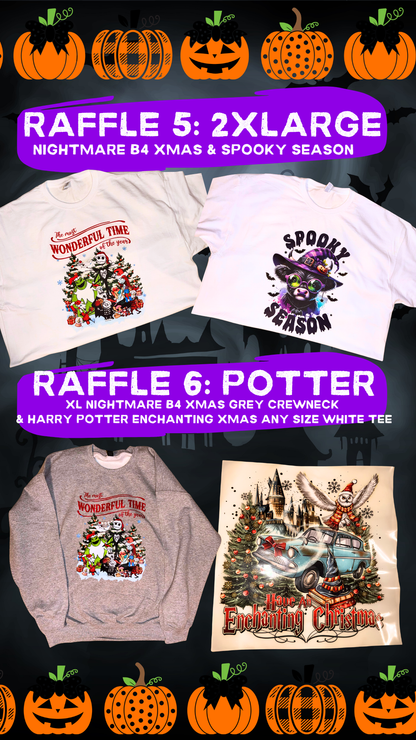 $2 RAFFLE HALLOWEEN TEES