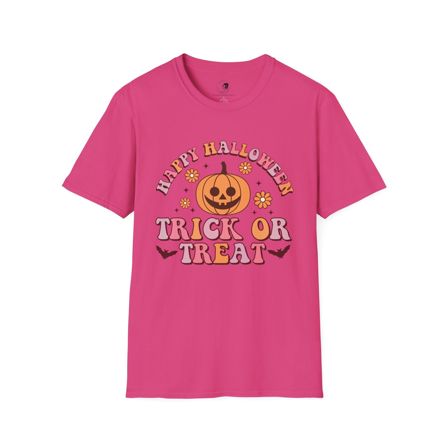 Happy Halloween! Trick or Treat - Unisex Softstyle Shirt for the Soft Spookster