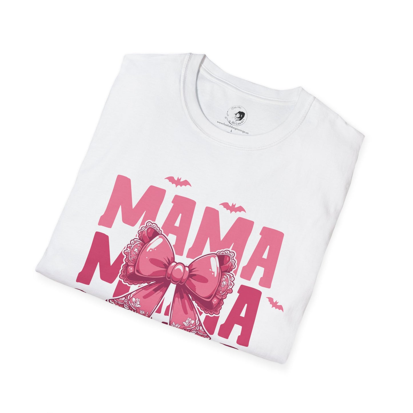 Mama with Pink Bow - Mama Dearest Collection Unisex Softstyle Shirt