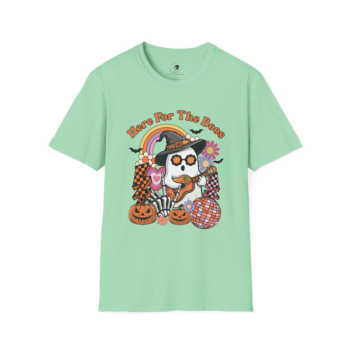 Here For The BOOS! - Unisex Softstyle Shirt for the Soft Spookster