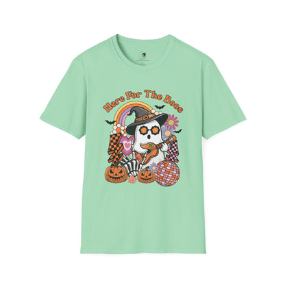 Here For The BOOS! - Unisex Softstyle Shirt for the Soft Spookster