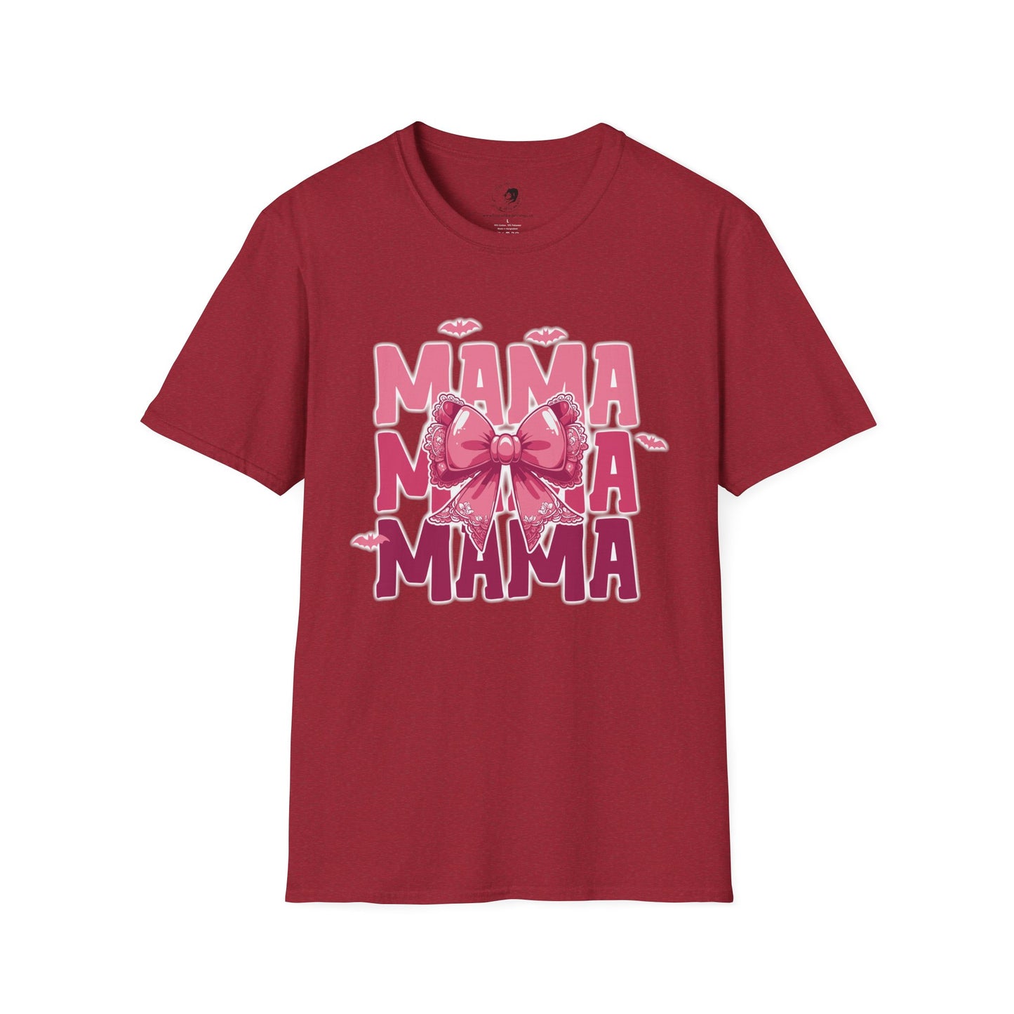 Mama with Pink Bow - Mama Dearest Collection Unisex Softstyle Shirt