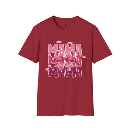 Mama with Pink Bow - Mama Dearest Collection Unisex Softstyle Shirt