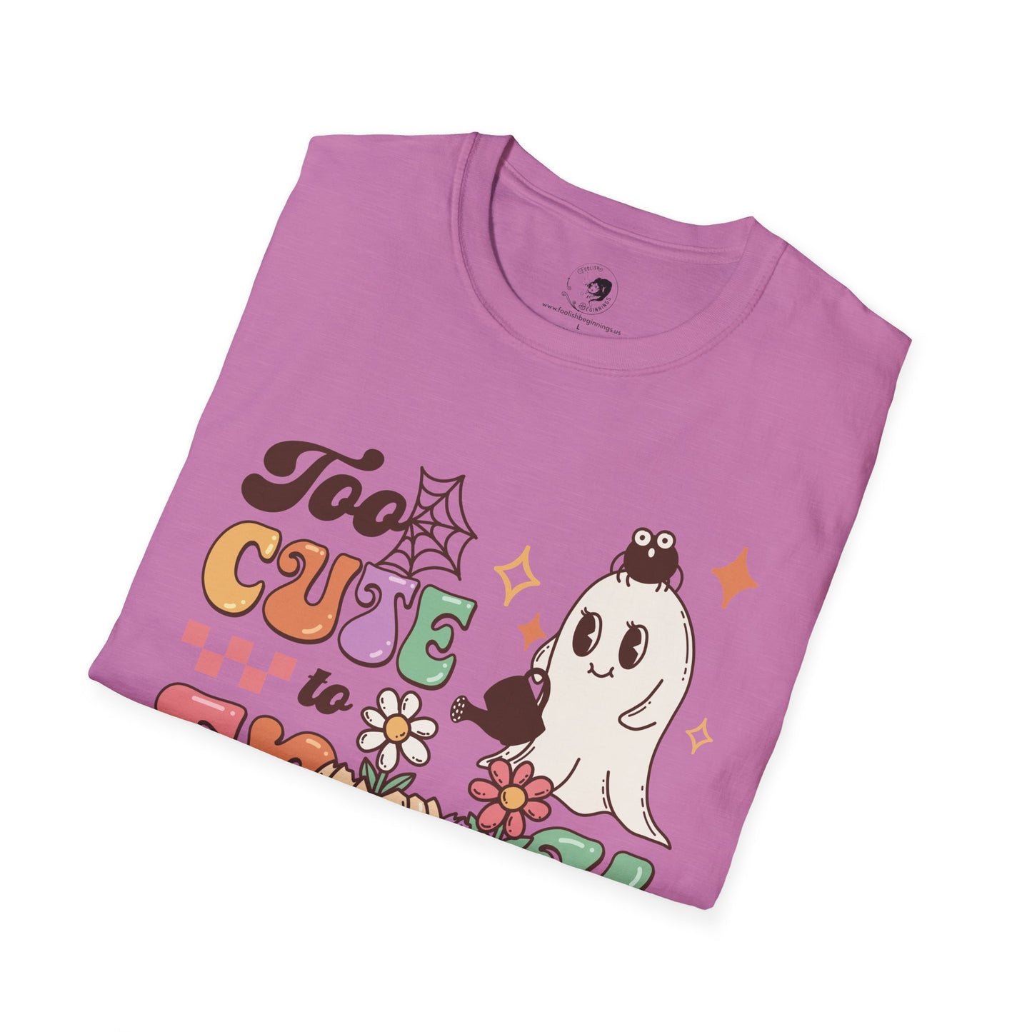 Too Cute To Spook - Unisex Softstyle Shirt for the Soft Spookster