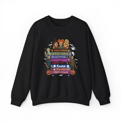 Retro 90's Halloween VHS Tapes Unisex Crewneck Sweatshirt