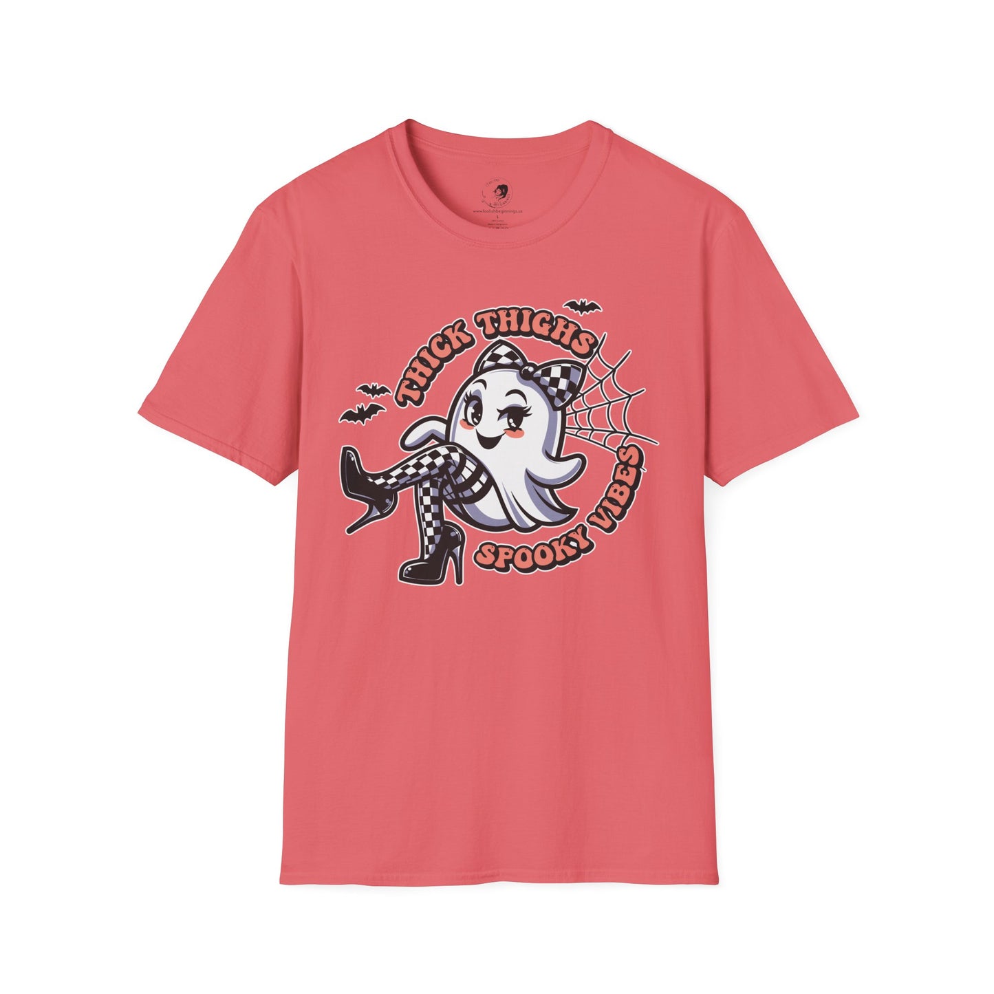 Thick Thighs Spooky Vibes - Unisex Softstyle Shirt for the Soft Spookster