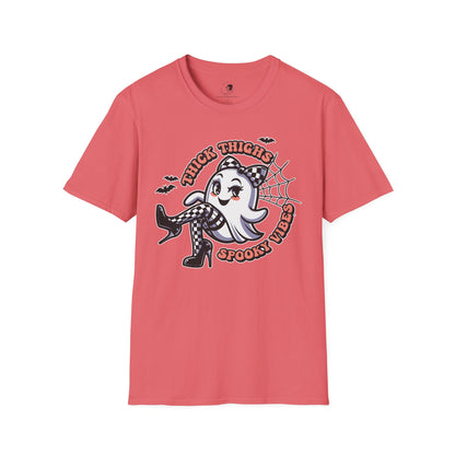 Thick Thighs Spooky Vibes - Unisex Softstyle Shirt for the Soft Spookster