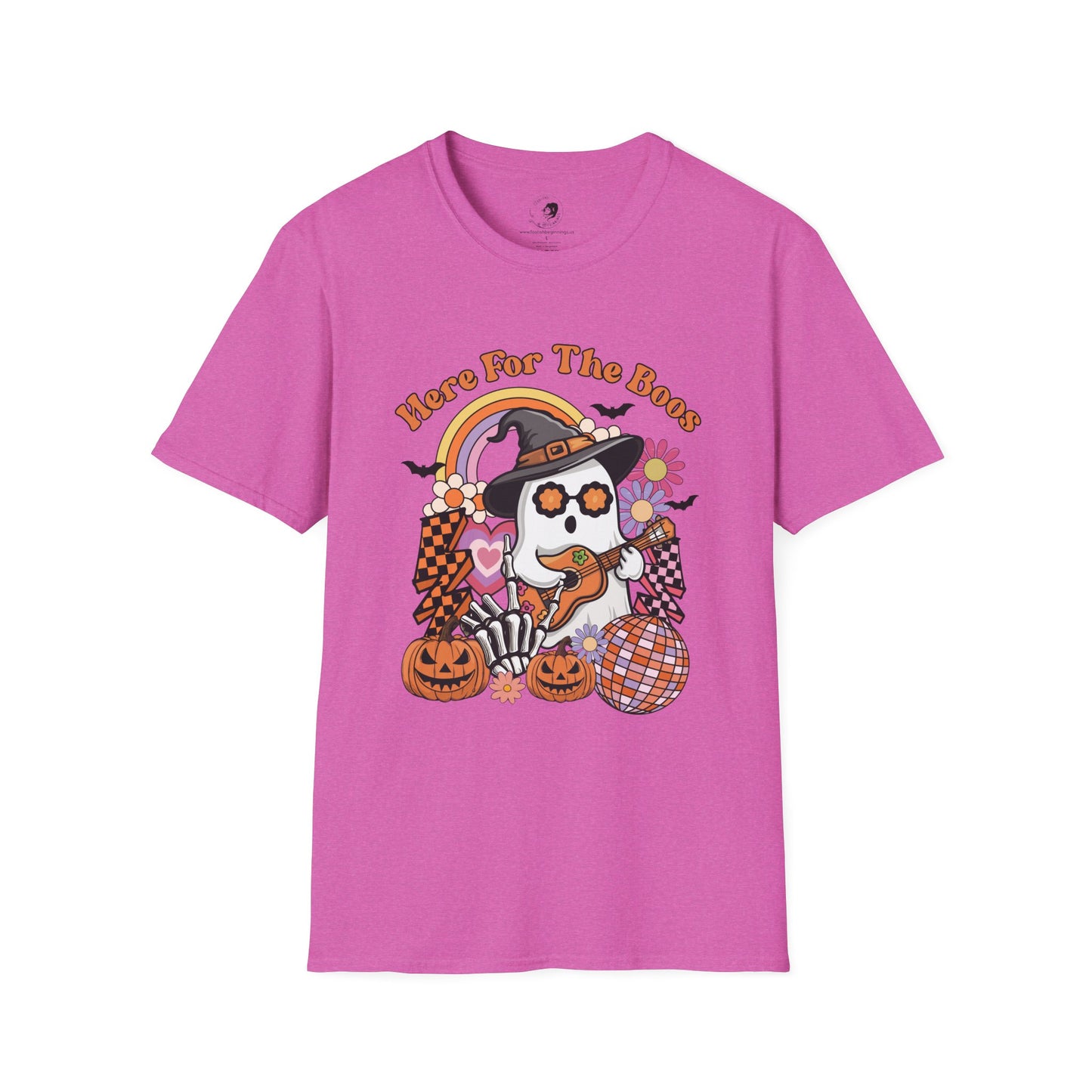 Here For The BOOS! - Unisex Softstyle Shirt for the Soft Spookster