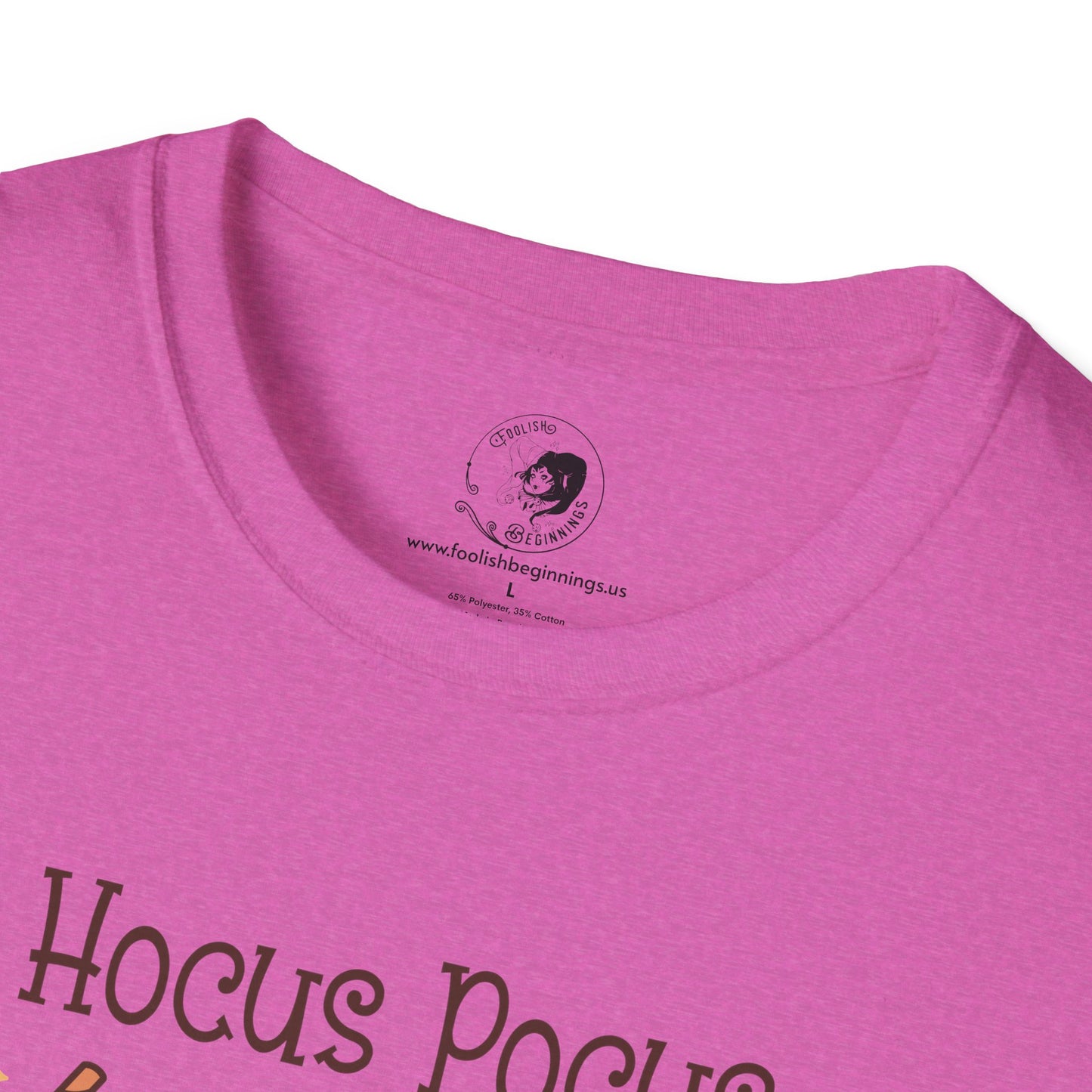 Hocus Pocus I Need COFFEE To Focus - Unisex Softstyle Shirt for the Soft Spookster