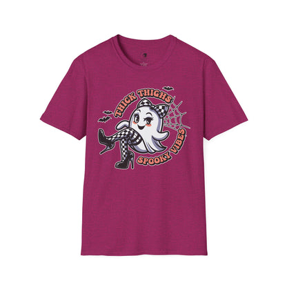 Thick Thighs Spooky Vibes - Unisex Softstyle Shirt for the Soft Spookster