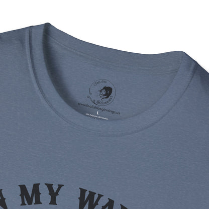 On My Way To Stir The Pot Whimsical Witch T-Shirt - Unisex Softstyle Shirt