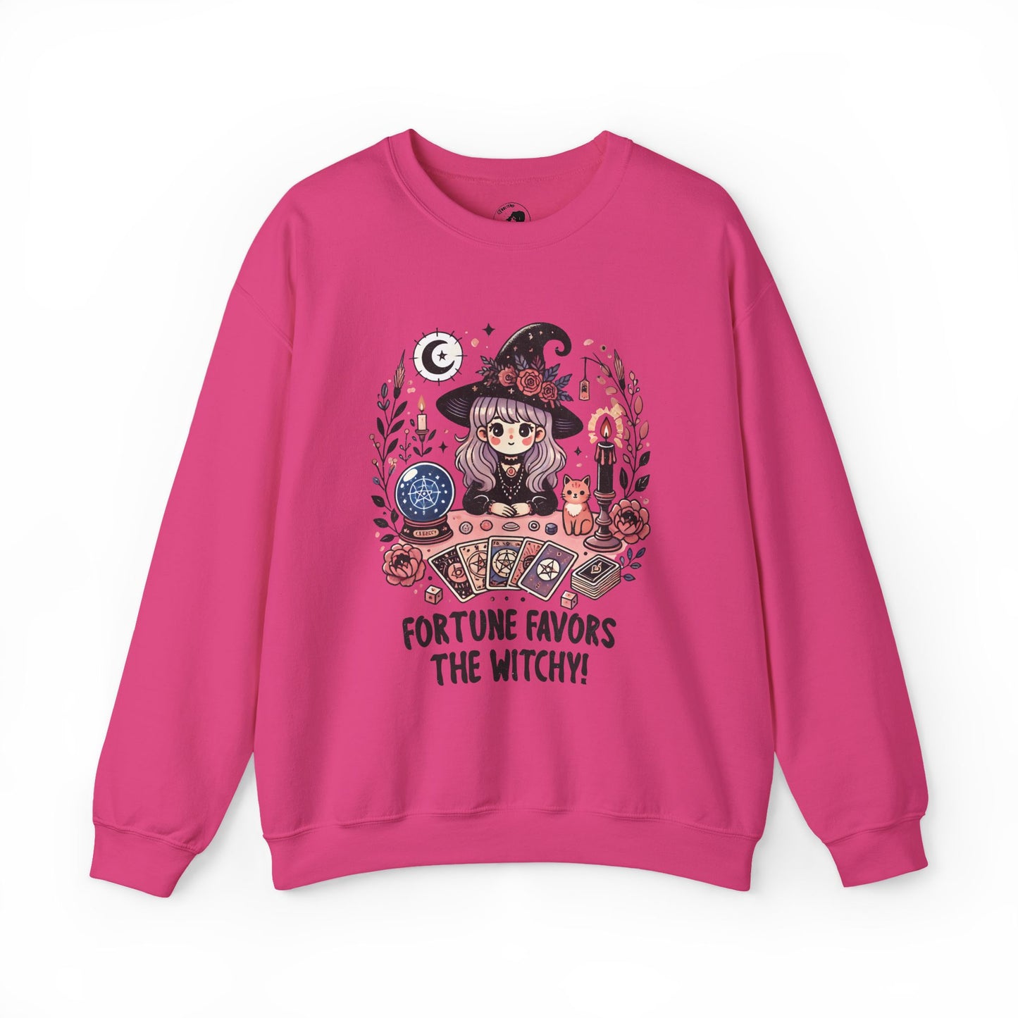 Fortune Favors The Witchy - Unisex Crewneck Sweatshirt