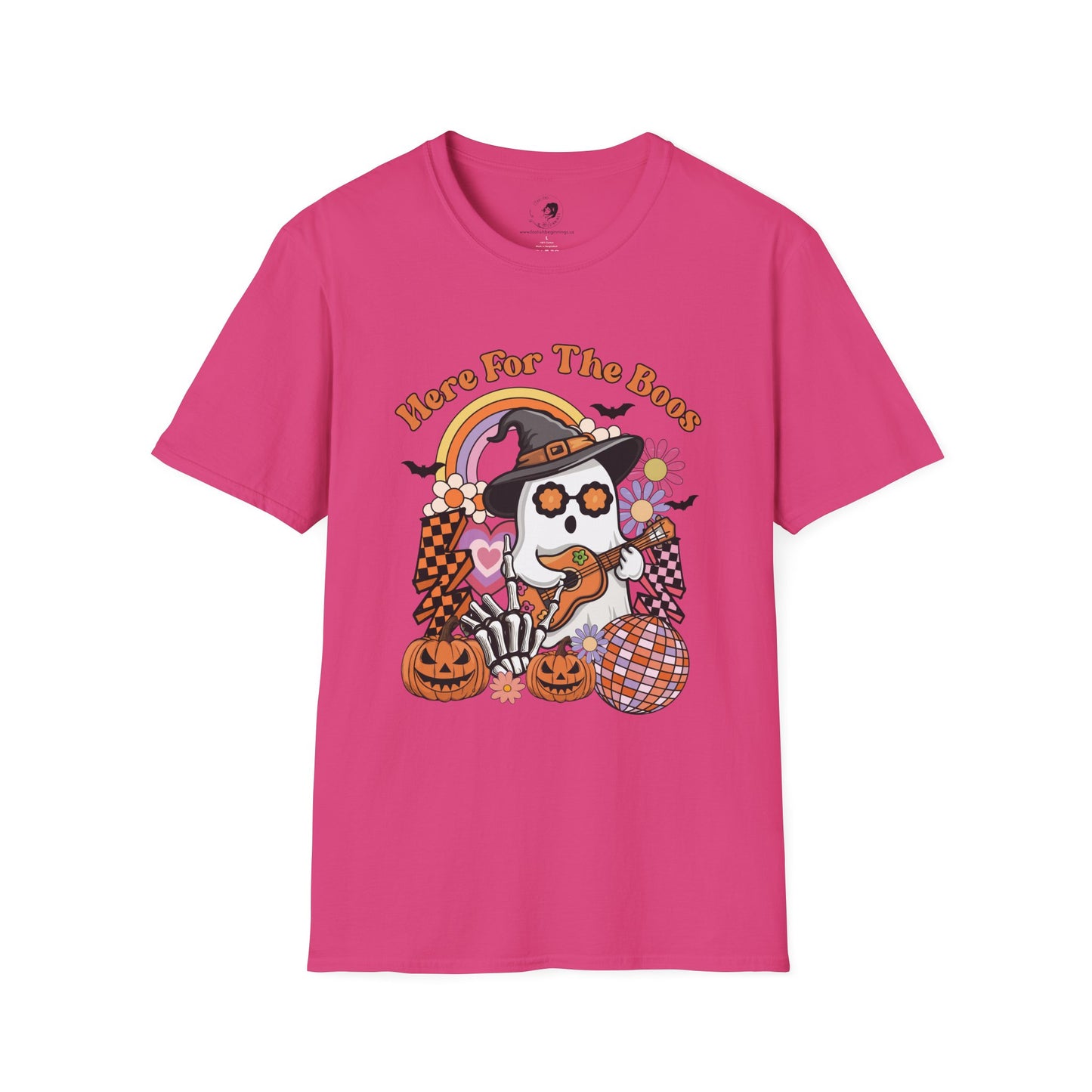 Here For The BOOS! - Unisex Softstyle Shirt for the Soft Spookster