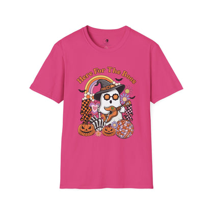 Here For The BOOS! - Unisex Softstyle Shirt for the Soft Spookster