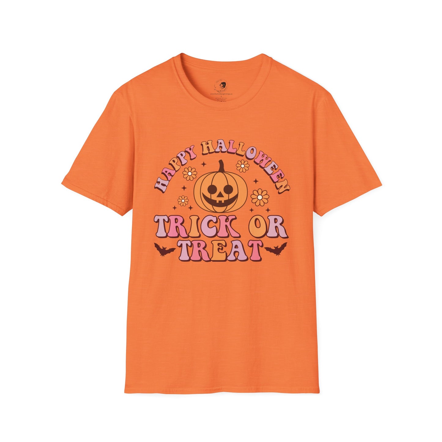 Happy Halloween! Trick or Treat - Unisex Softstyle Shirt for the Soft Spookster
