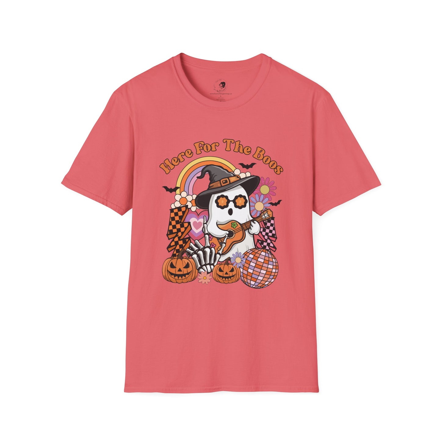 Here For The BOOS! - Unisex Softstyle Shirt for the Soft Spookster