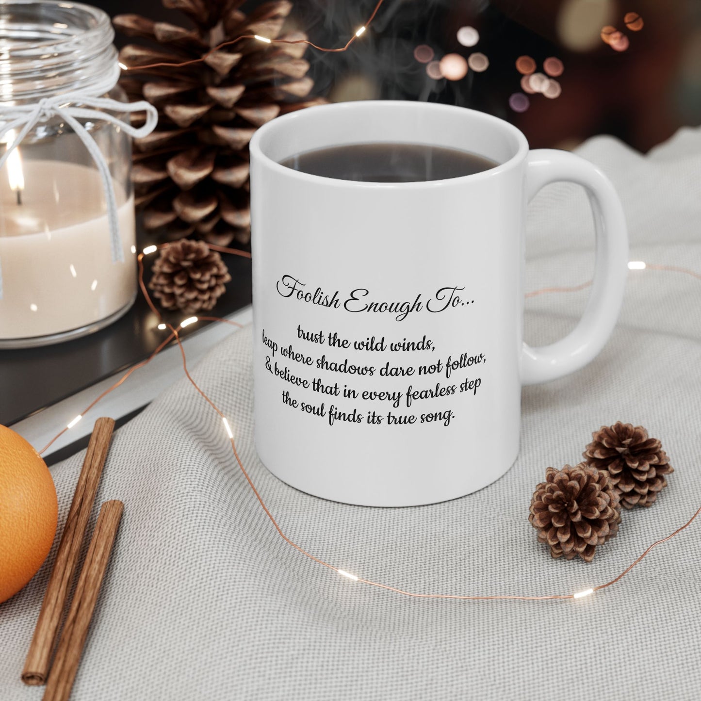 Foolish Beginnings Ceramic Mug - 11oz