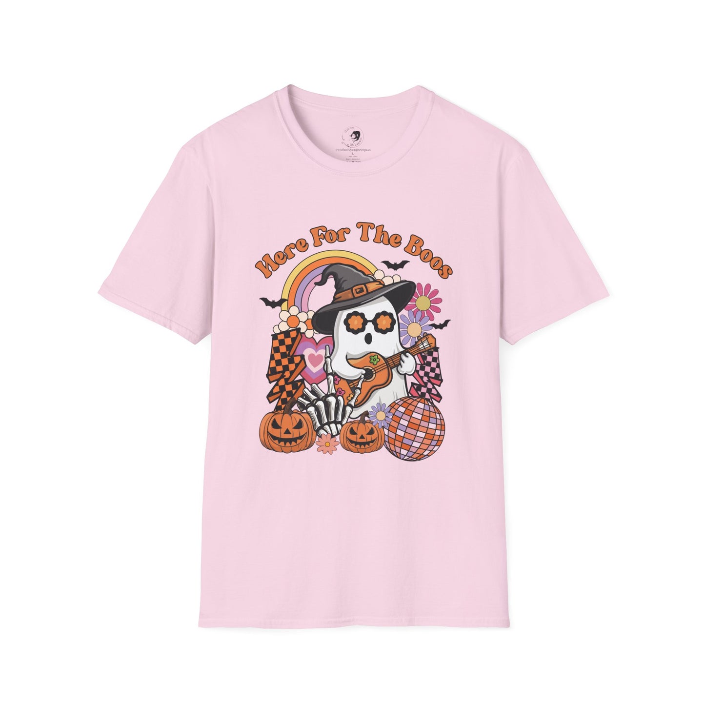 Here For The BOOS! - Unisex Softstyle Shirt for the Soft Spookster