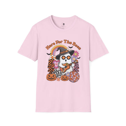 Here For The BOOS! - Unisex Softstyle Shirt for the Soft Spookster
