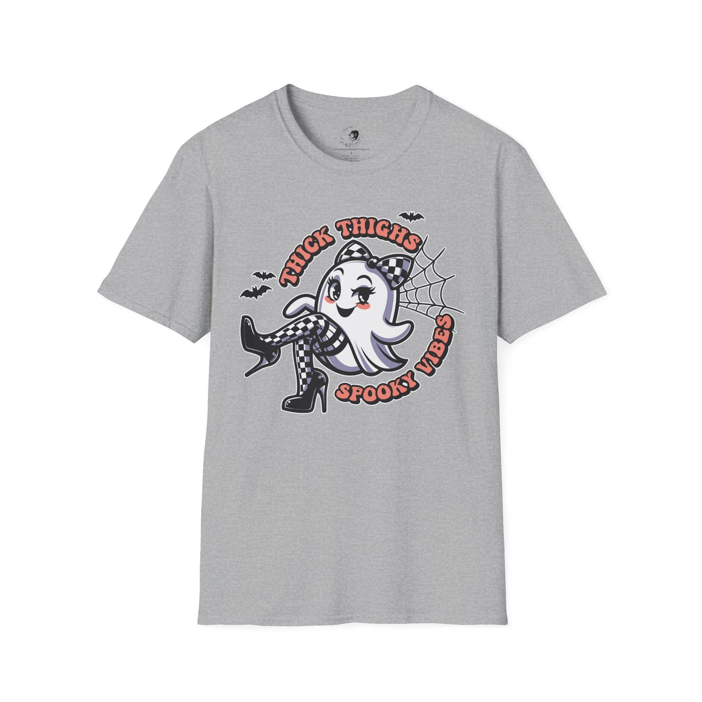 Thick Thighs Spooky Vibes - Unisex Softstyle Shirt for the Soft Spookster