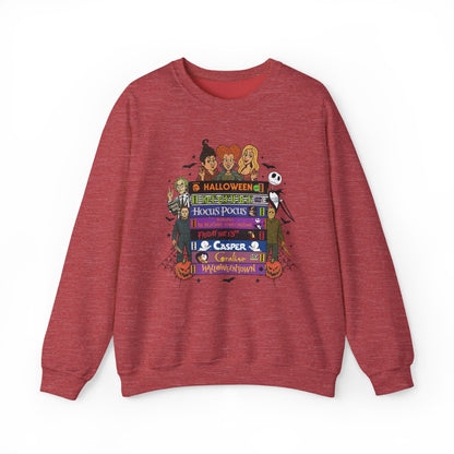 Retro 90's Halloween VHS Tapes Unisex Crewneck Sweatshirt