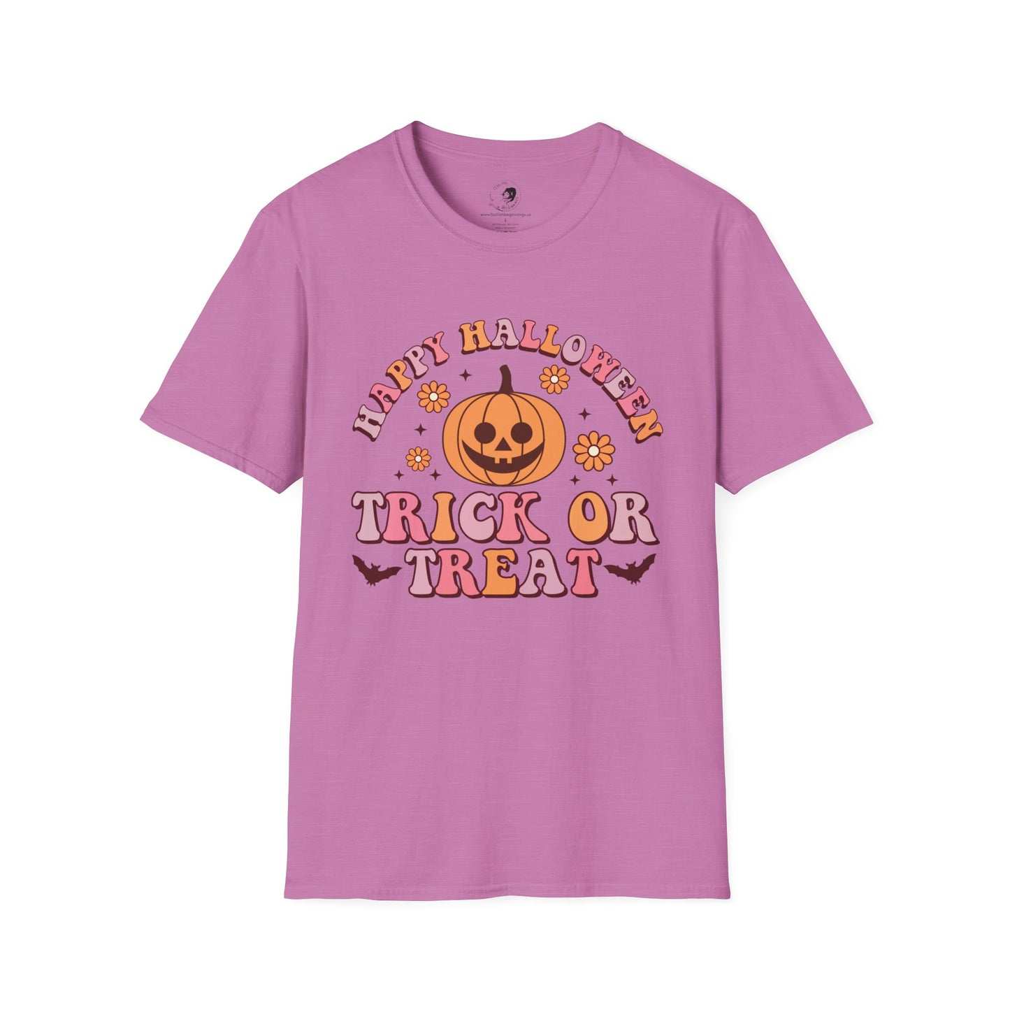 Happy Halloween! Trick or Treat - Unisex Softstyle Shirt for the Soft Spookster
