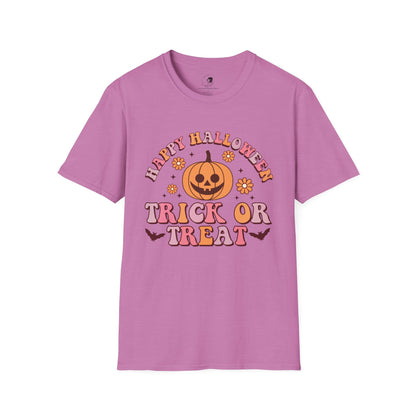 Happy Halloween! Trick or Treat - Unisex Softstyle Shirt for the Soft Spookster