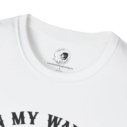 On My Way To Stir The Pot Whimsical Witch T-Shirt - Unisex Softstyle Shirt