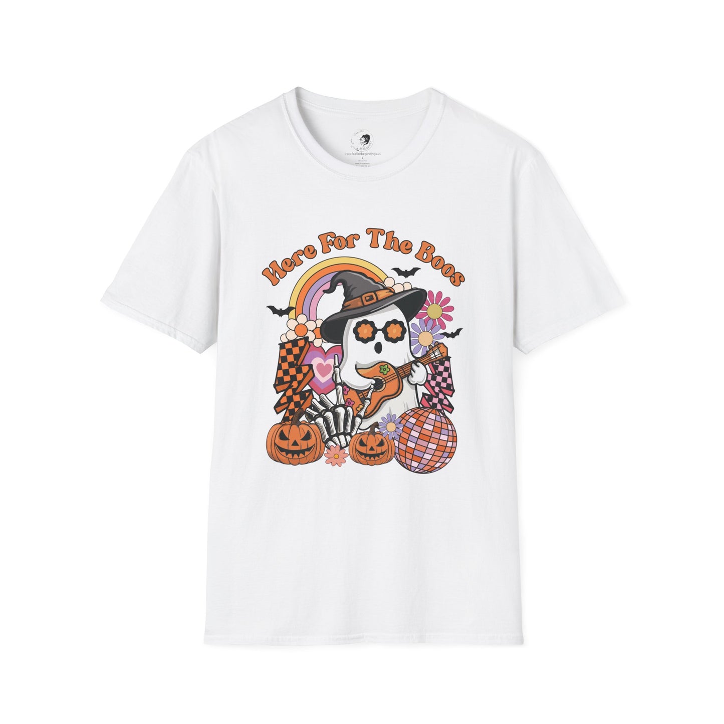 Here For The BOOS! - Unisex Softstyle Shirt for the Soft Spookster
