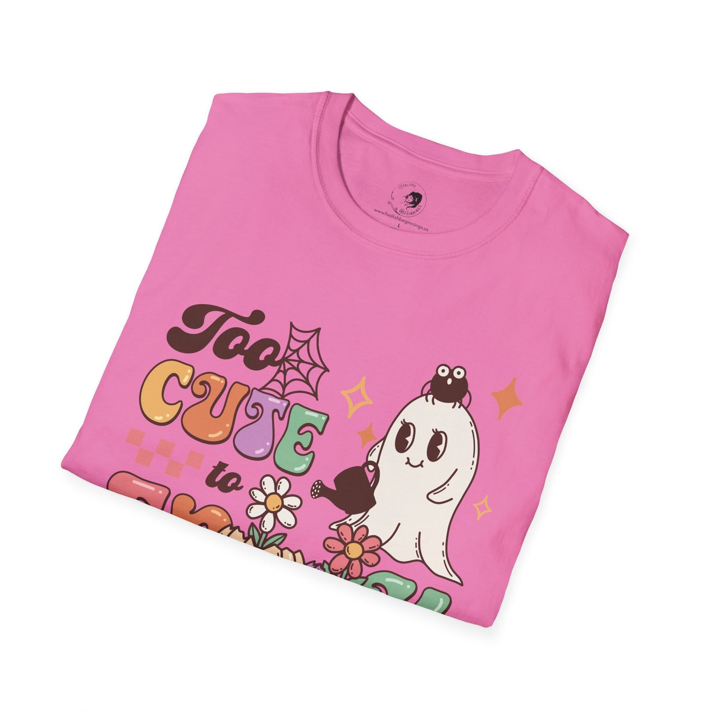 Too Cute To Spook - Unisex Softstyle Shirt for the Soft Spookster