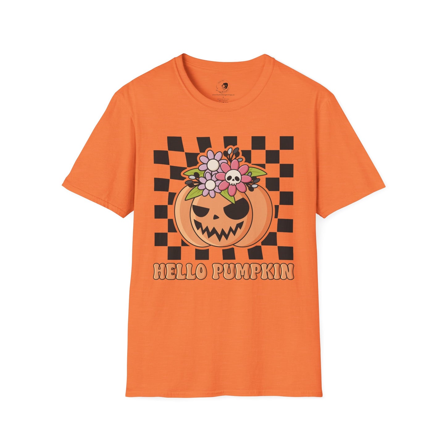 Hello Pumpkin - Unisex Softstyle Shirt for the Soft Spookster