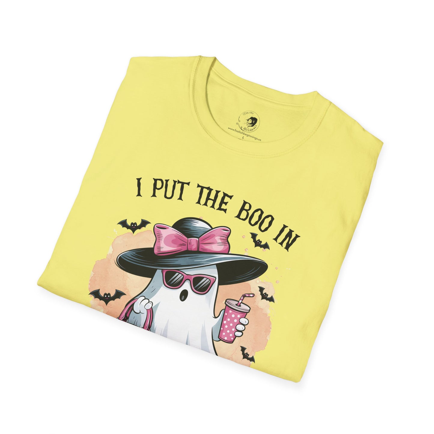 I Put The BOO In BOUJIE - Unisex Softstyle Shirt for the Soft Spookster