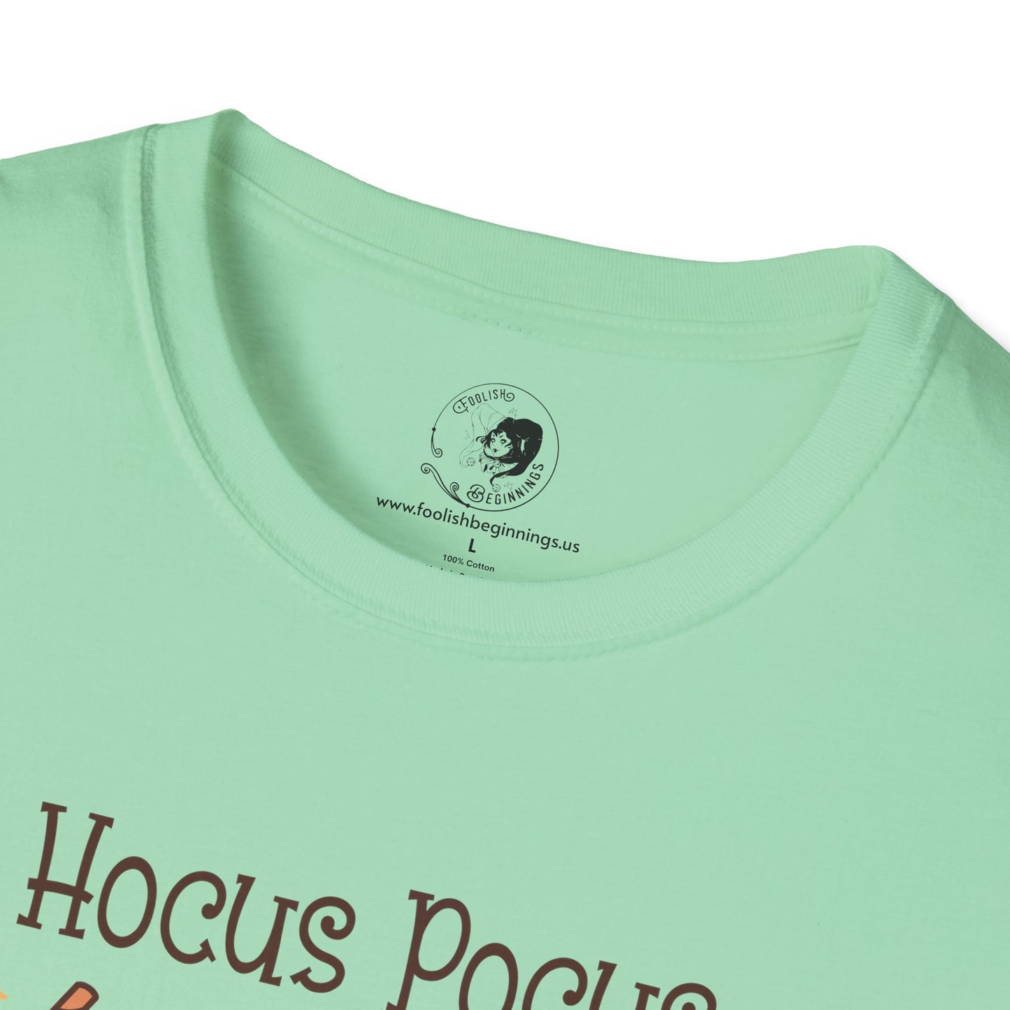 Hocus Pocus I Need COFFEE To Focus - Unisex Softstyle Shirt for the Soft Spookster