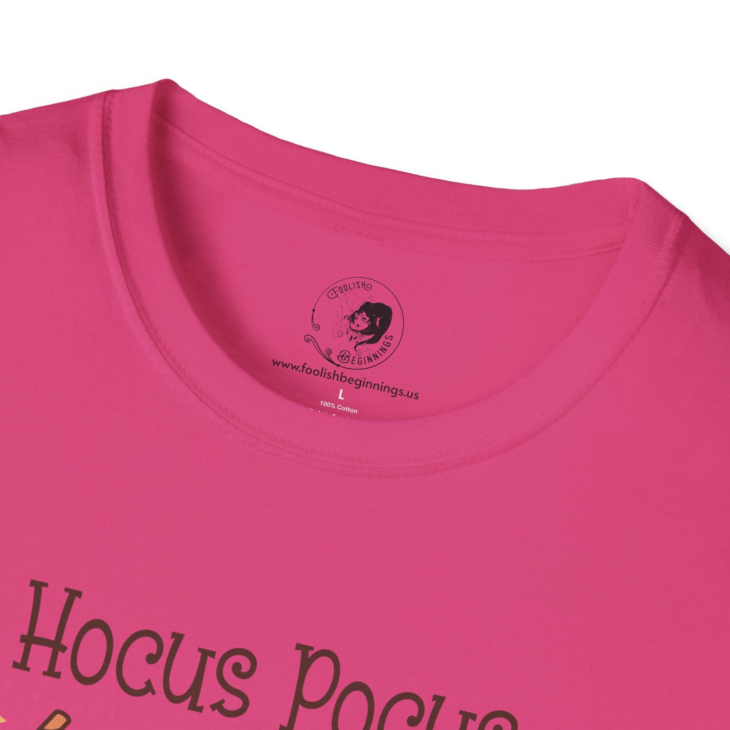 Hocus Pocus I Need COFFEE To Focus - Unisex Softstyle Shirt for the Soft Spookster