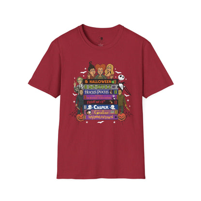 Retro 90's Halloween VHS Tapes  - Unisex Softstyle Shirt