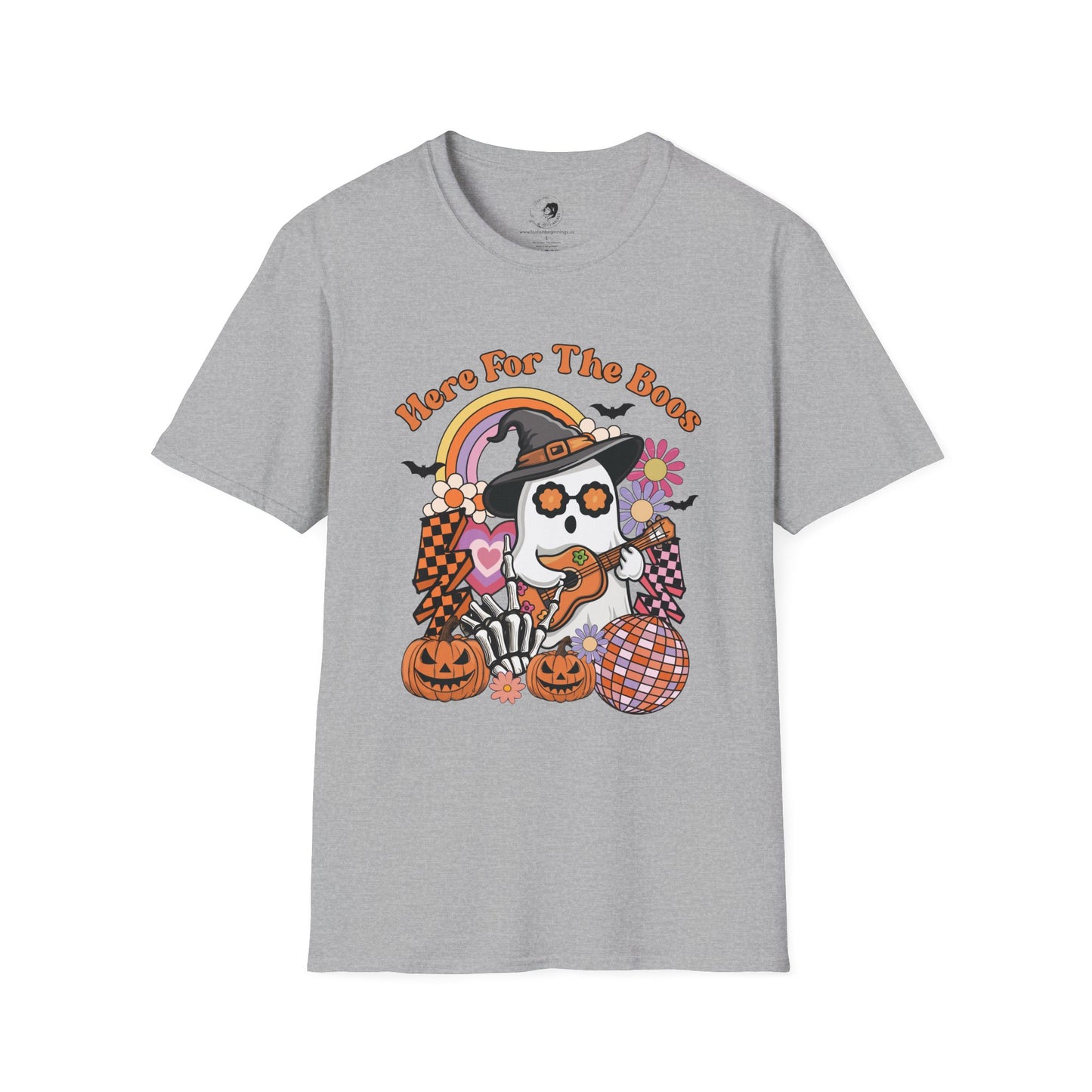 Here For The BOOS! - Unisex Softstyle Shirt for the Soft Spookster