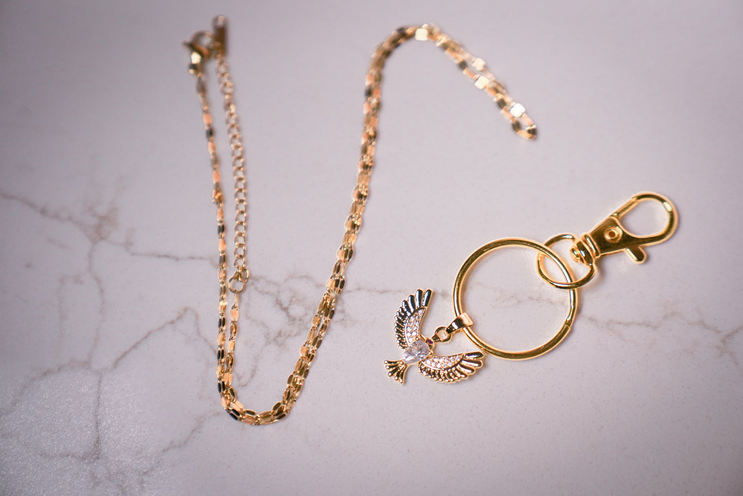 Multi-Use Phoenix Winged Pendant Necklace / Keychain