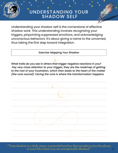 The Shadow Work Workbook Digital PDF File