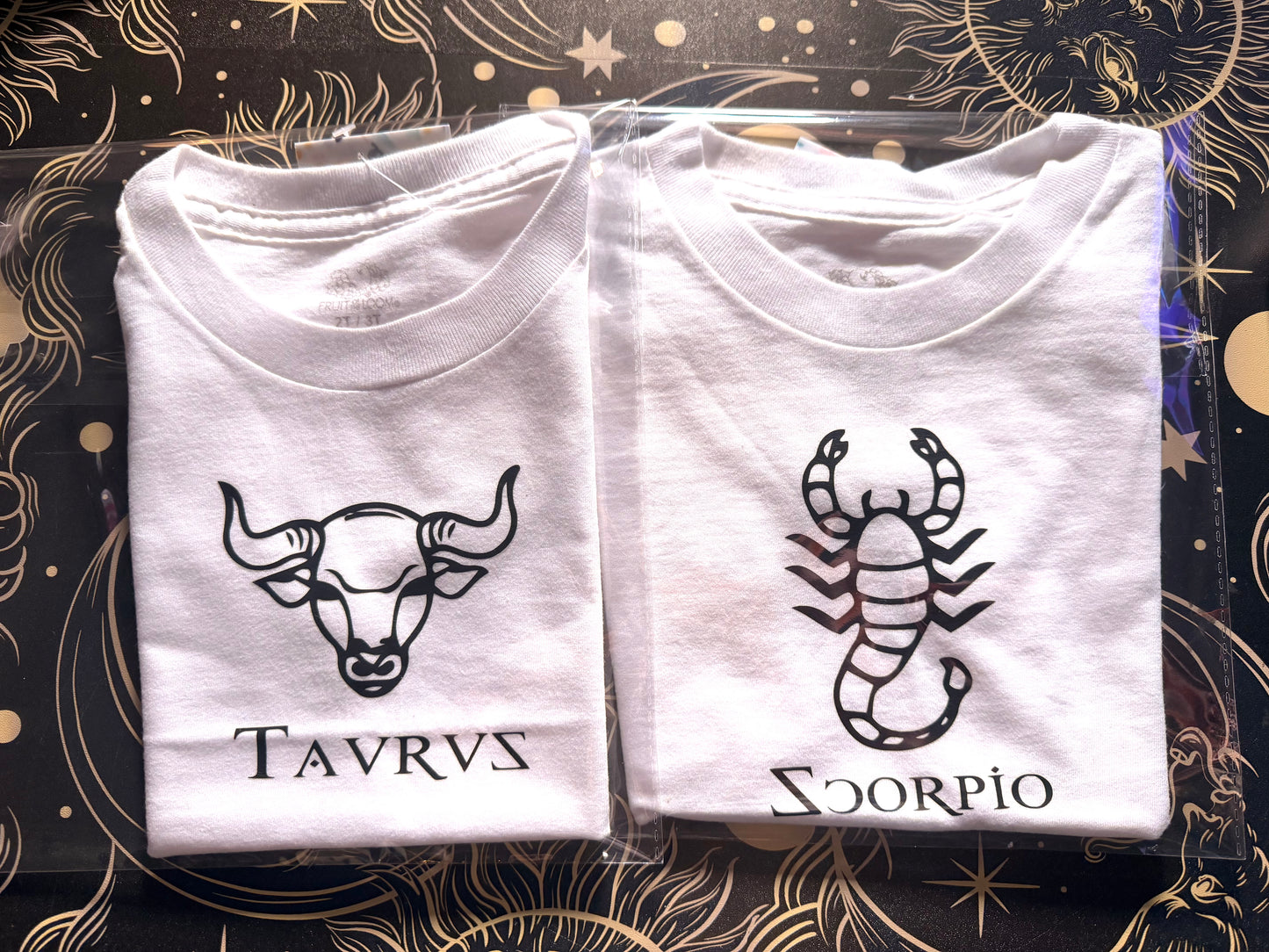 $5 TEE SHIRTS! ZODIAC FLORAL DESIGNS